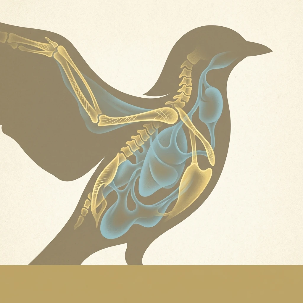 Bird and theropod flight silhouette tile